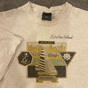 Vintage Robert Allan Sportswear Catalina Island Single Stitch T Shirt Adult 2XL